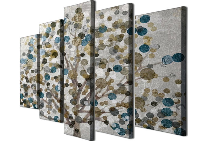 Wallity BC64 Lienzo Decorativo de 5 Piezas Multicolor Wallity BC64 Lienzo Decorativo de 5 Piezas Multicolor